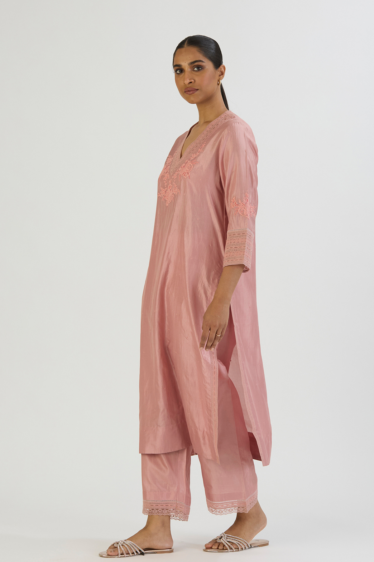 Pink Aastha Kurta and Pant