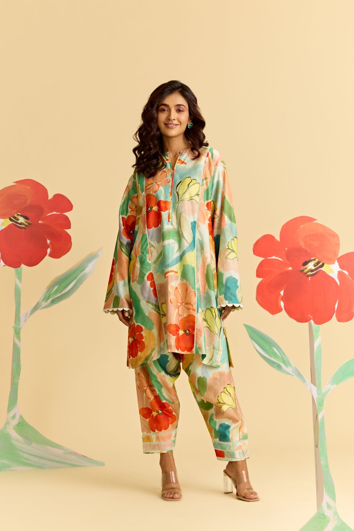 Multicolor Kurta Set