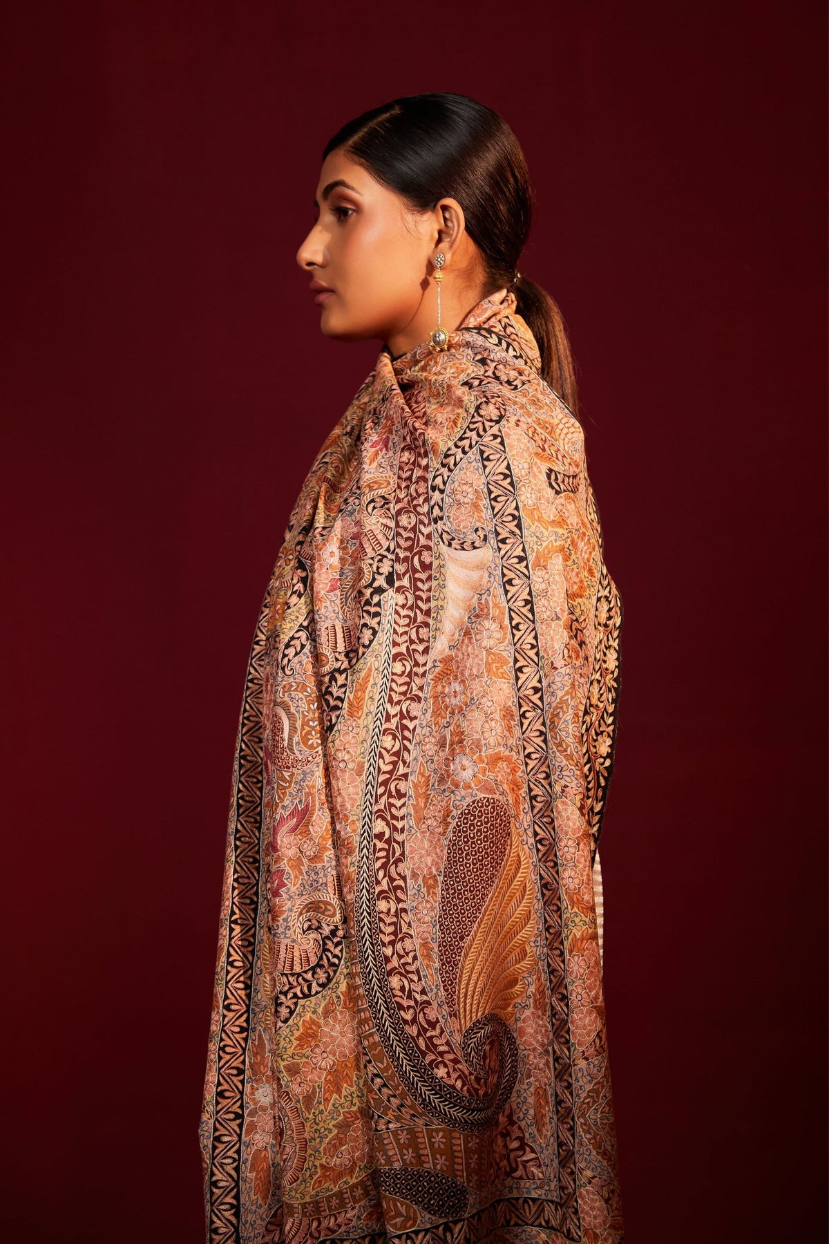 Gulzar Kalamkari Pashmina Shawl