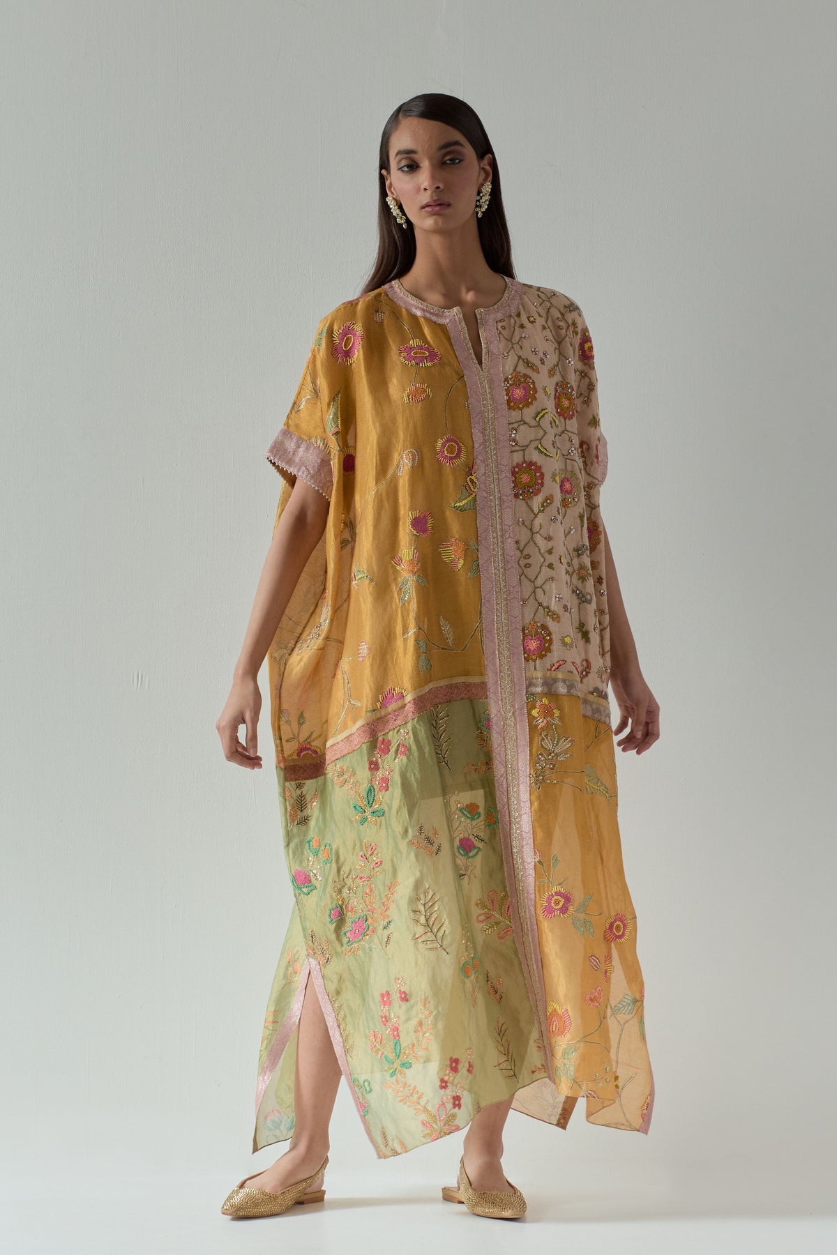 Printed Tissue Kaftan