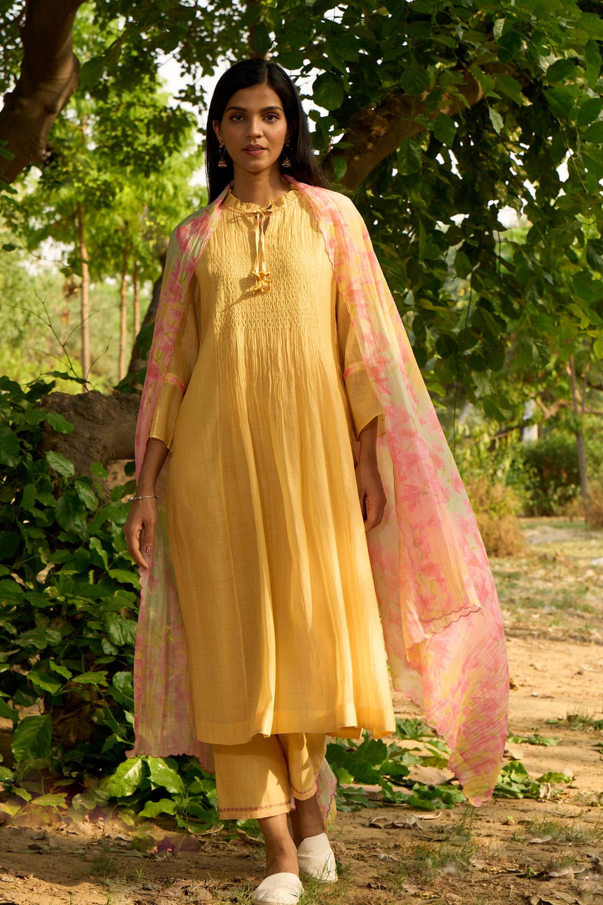 Yellow Kurta Pant Set