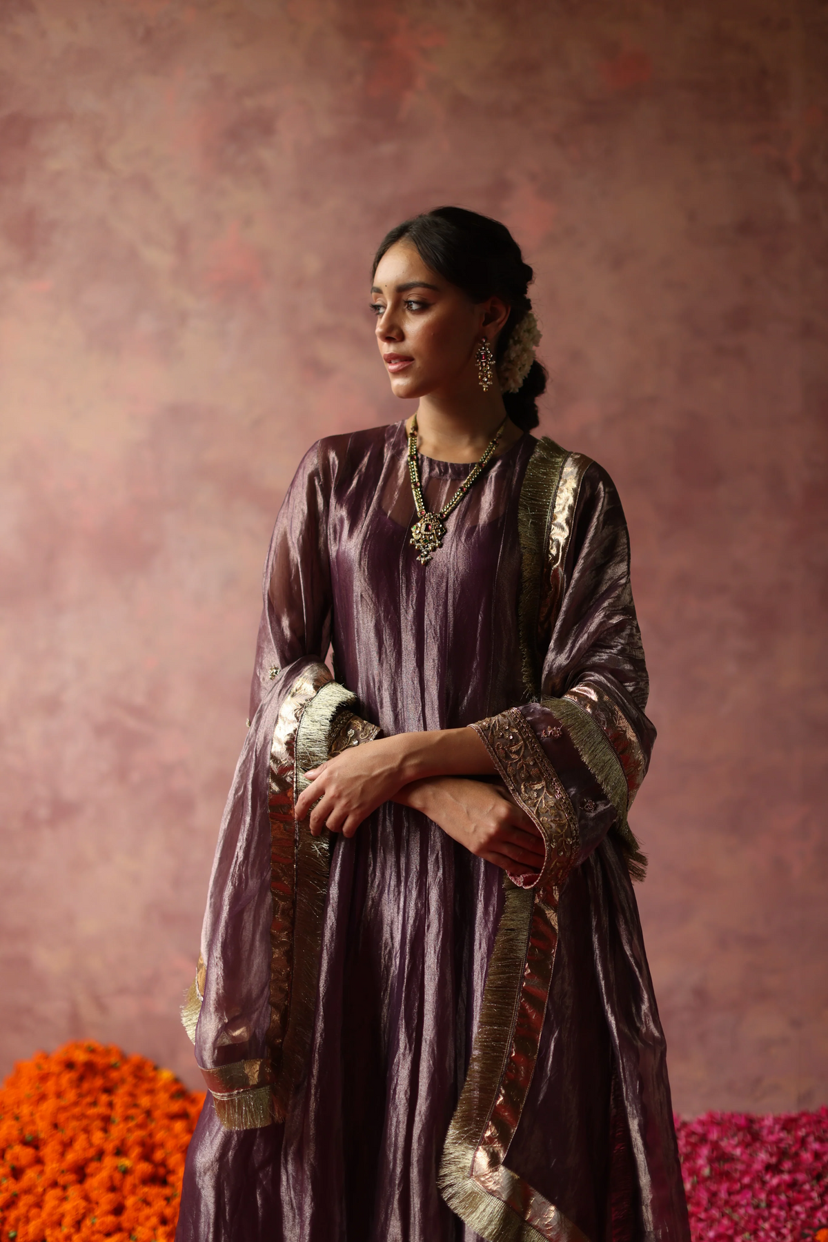 Zaahra Purple Kurta Set