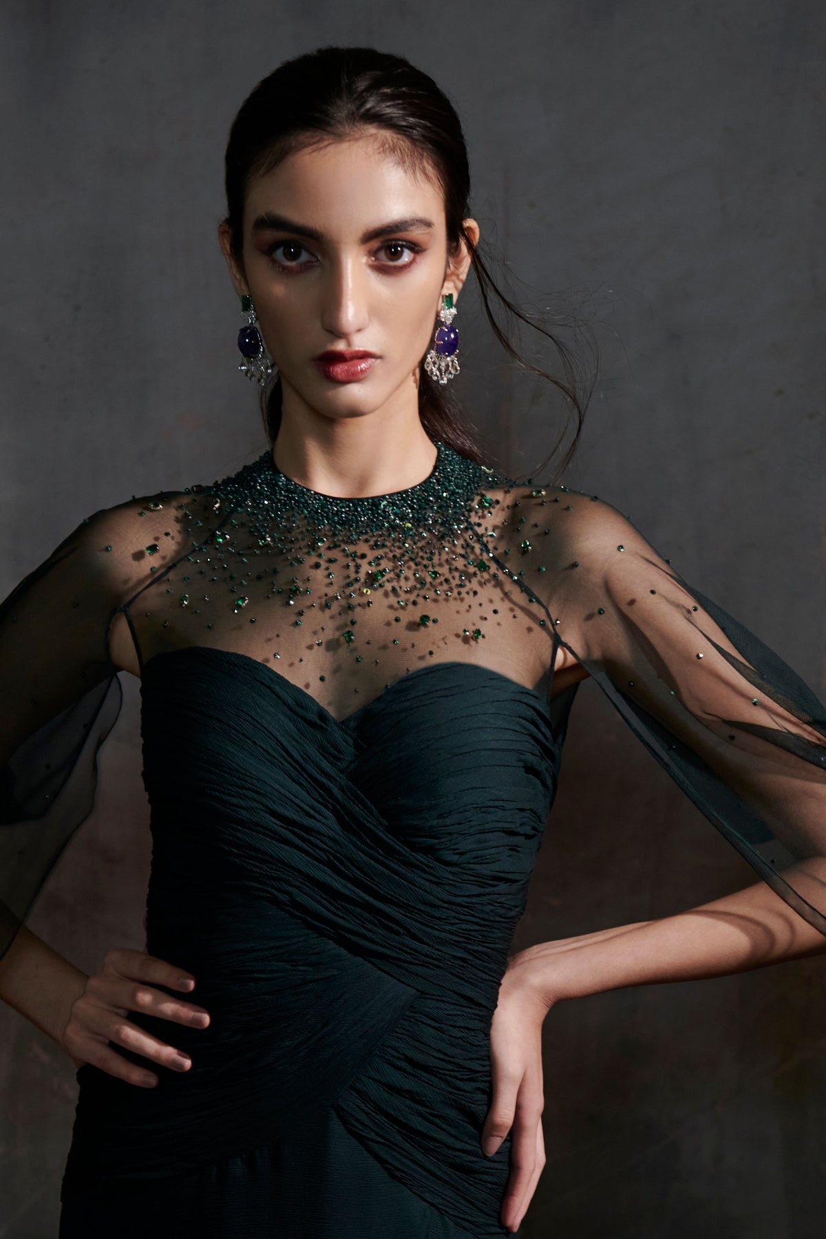 Dark Green Gown