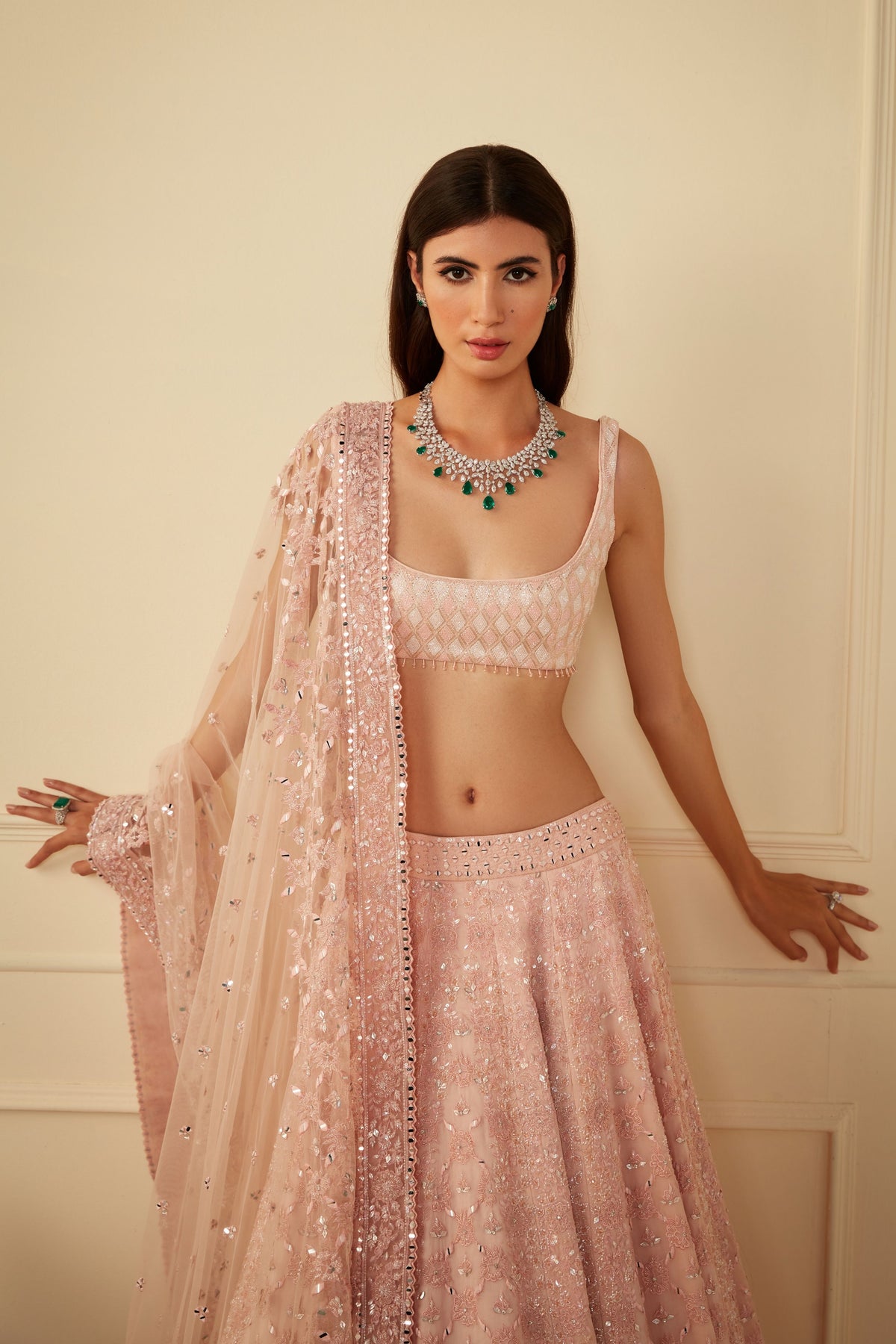 Blush Pink Lehenga Set