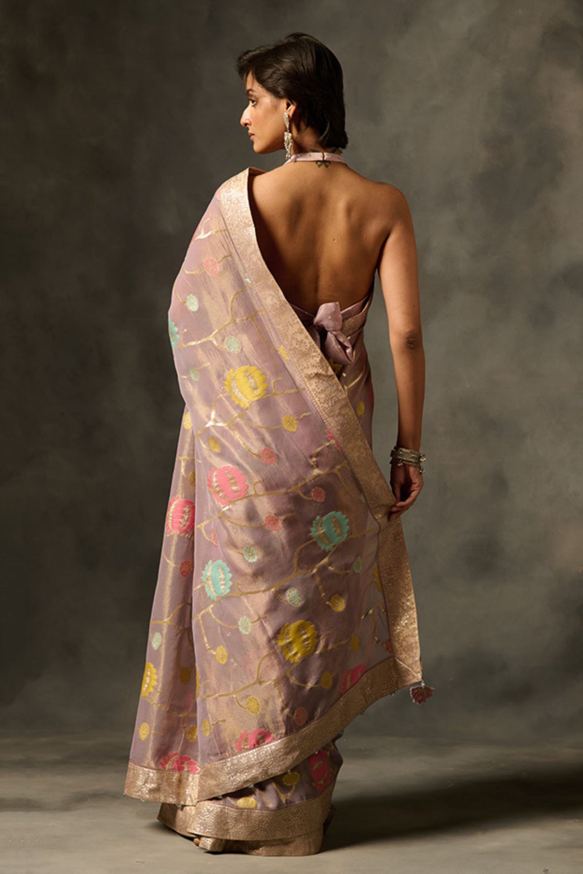 Purple Palki Saree