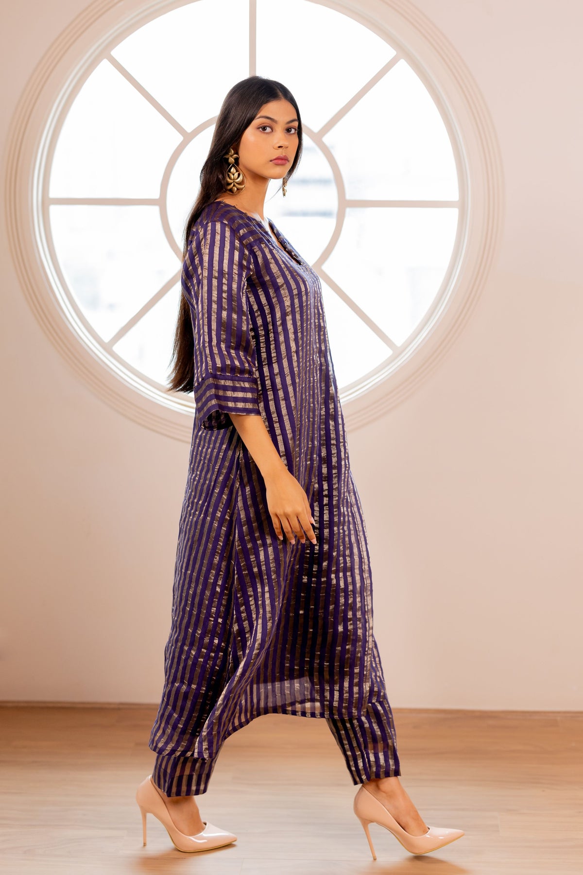 Reyna Striped Kurta Set