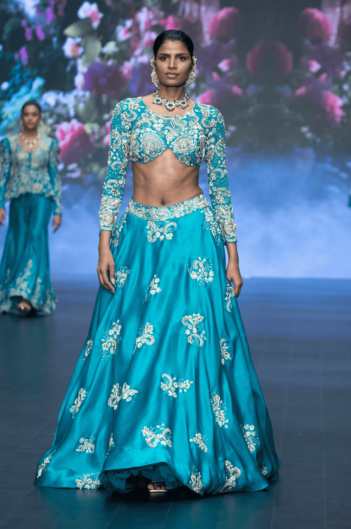 Turquoise Blue Lina Lehenga Set