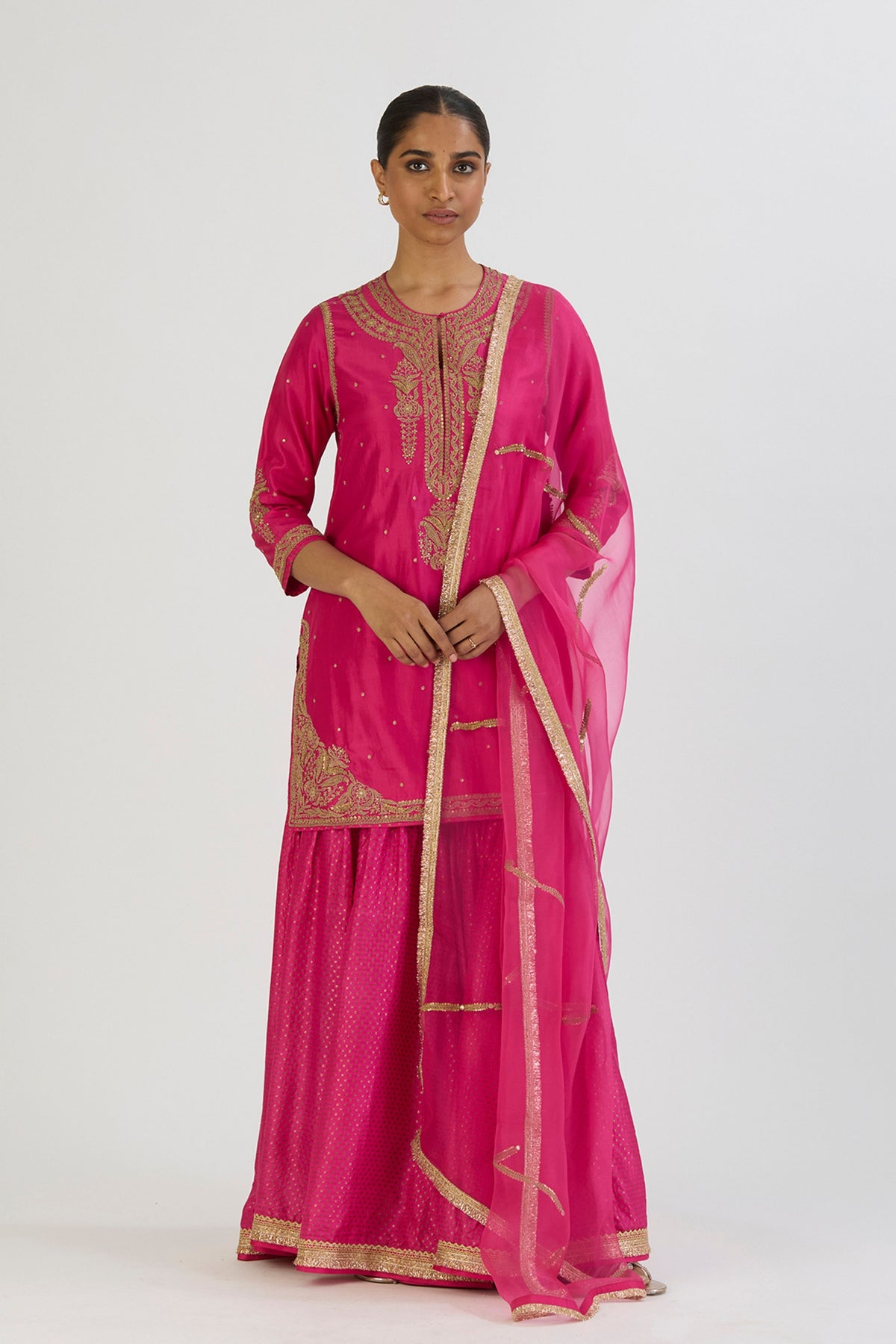 Fuschia Sajal Dupatta