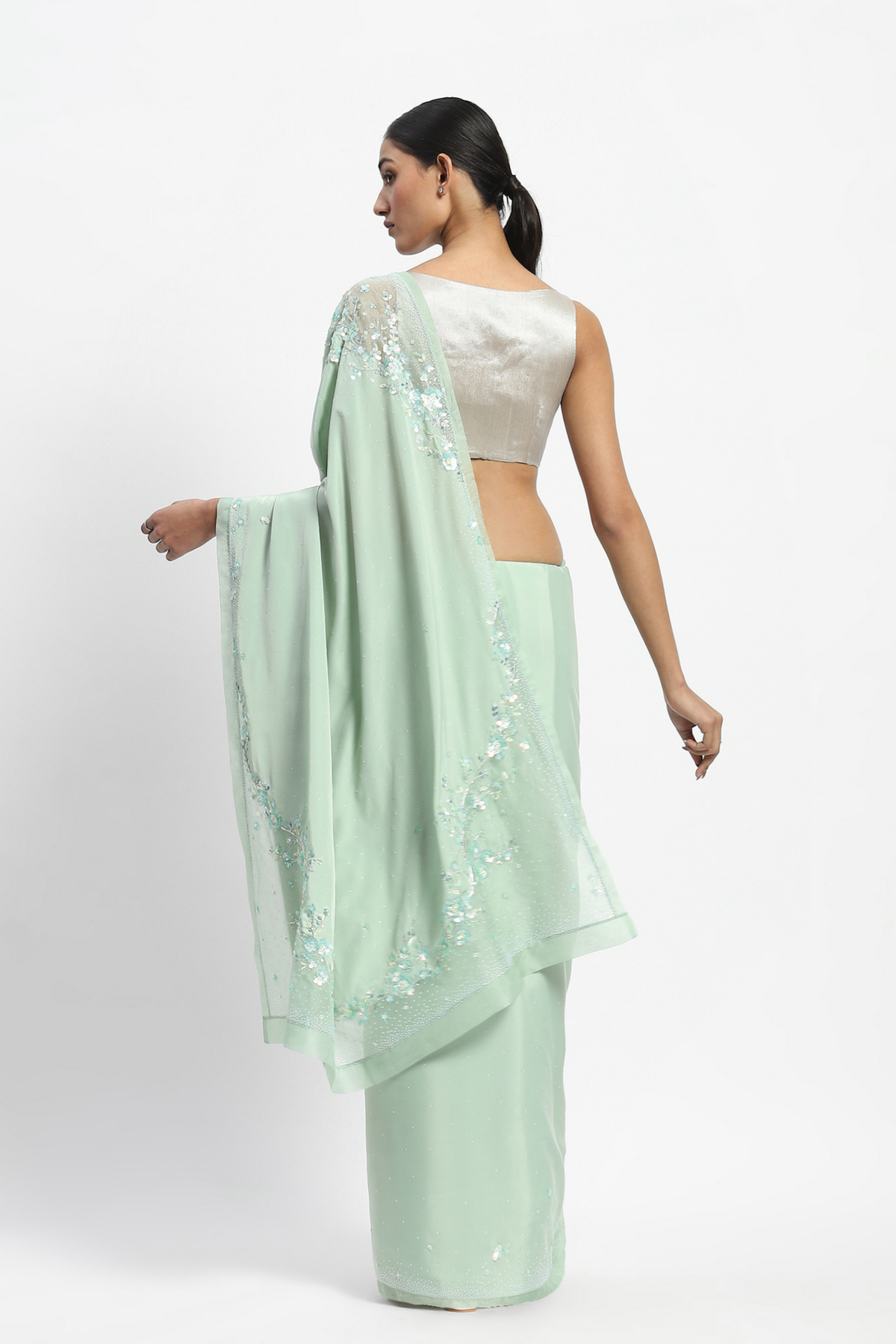 Hesiod Embroidered Saree