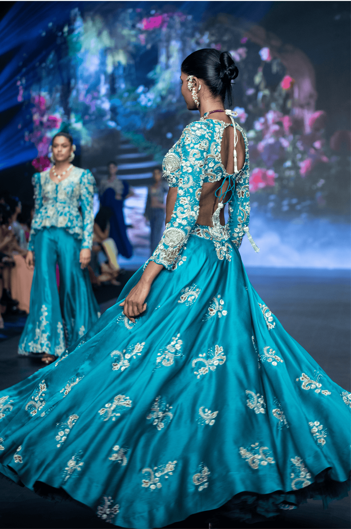 Turquoise Blue Lina Lehenga Set