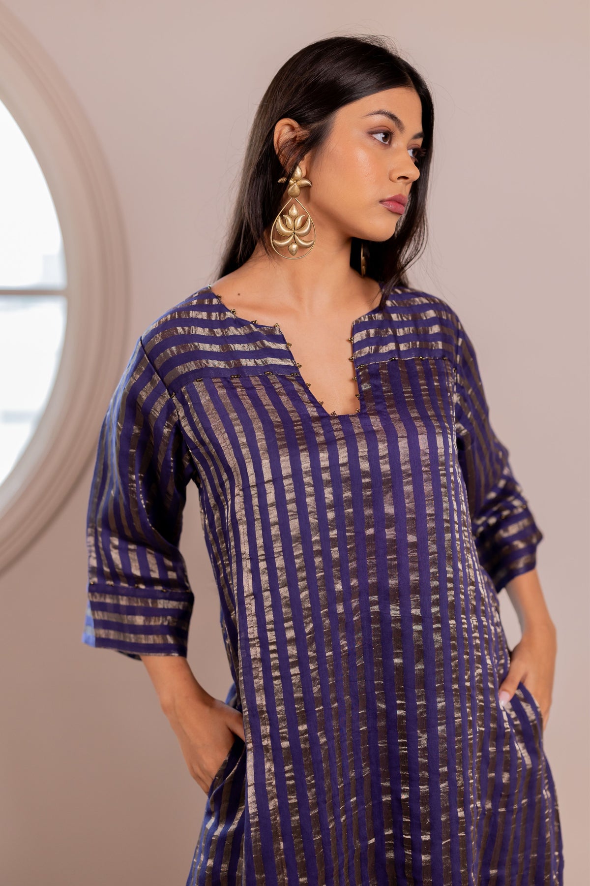 Reyna Striped Kurta Set