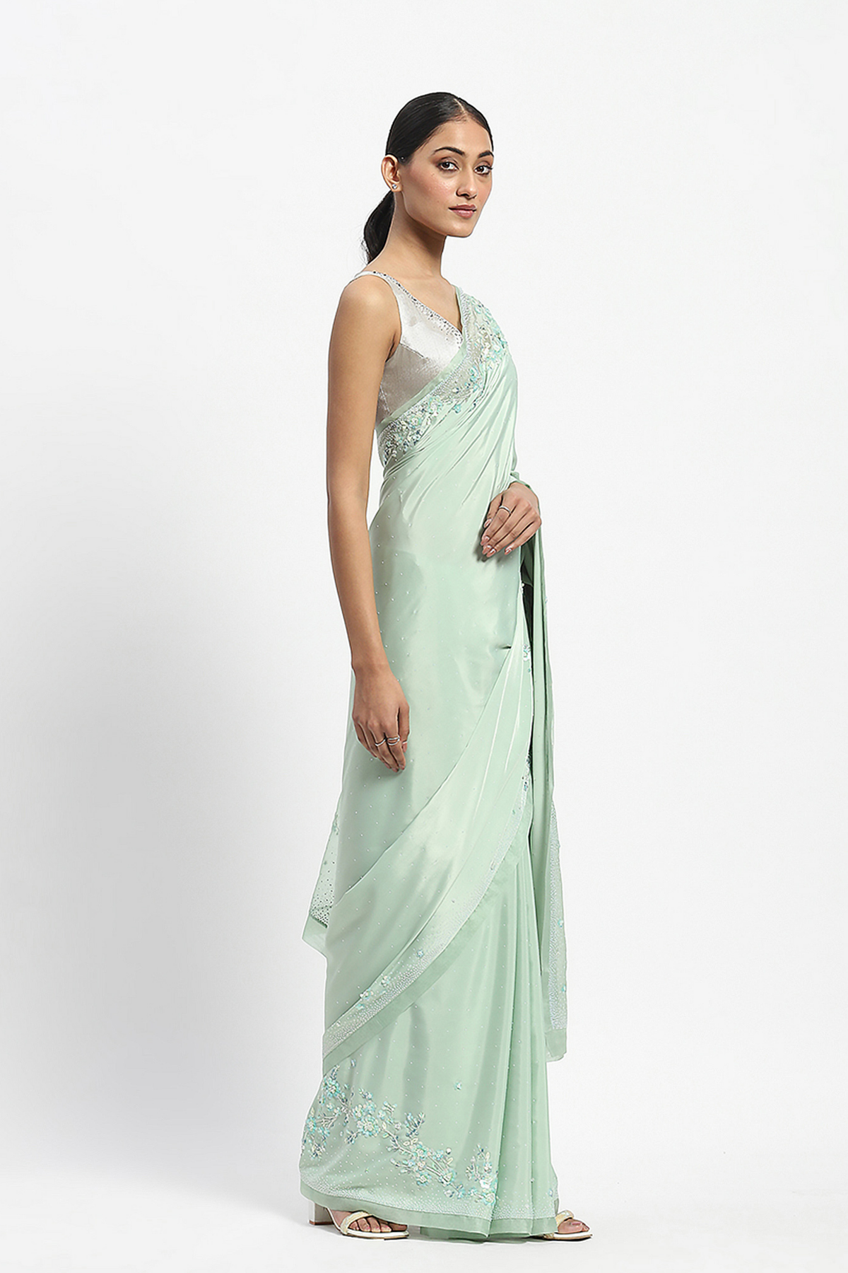 Hesiod Embroidered Saree