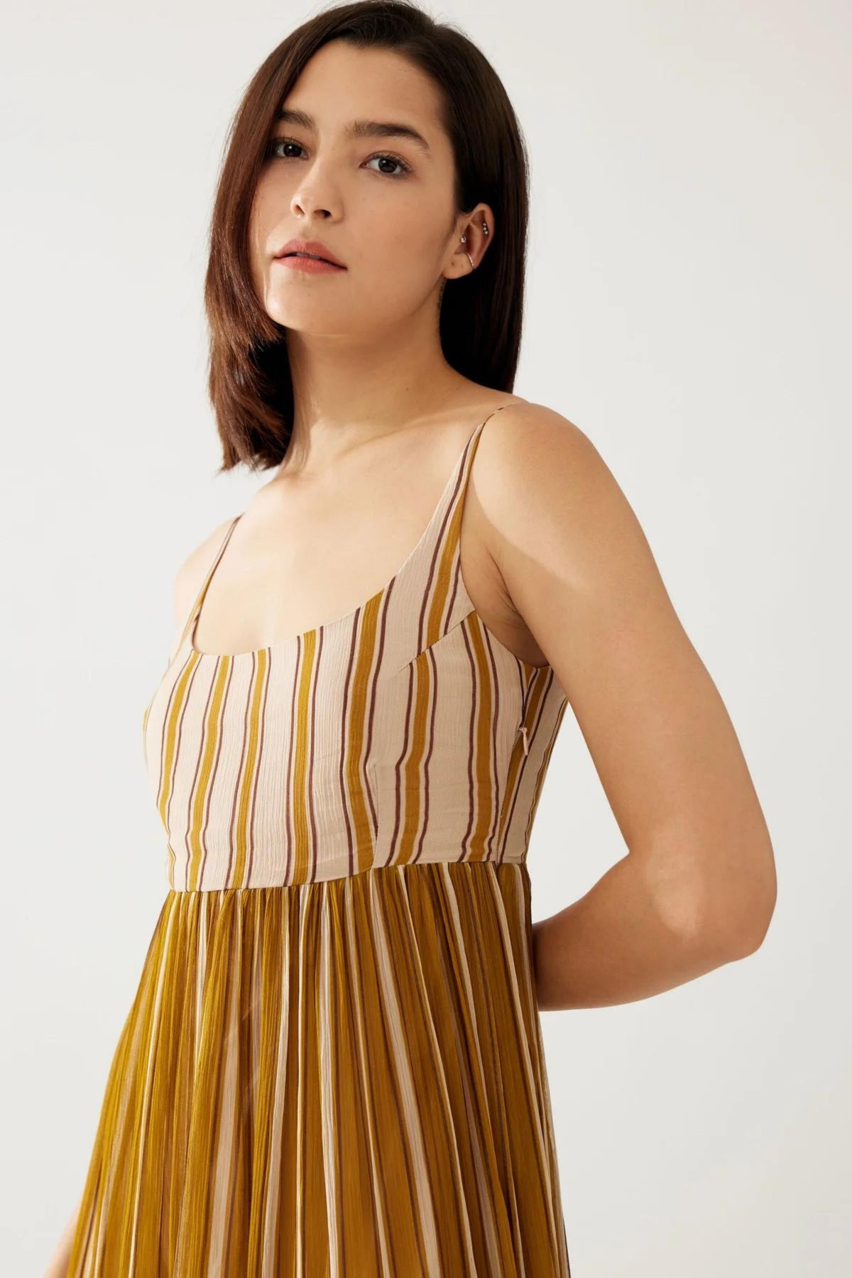 Stripe Dual Tone Dress