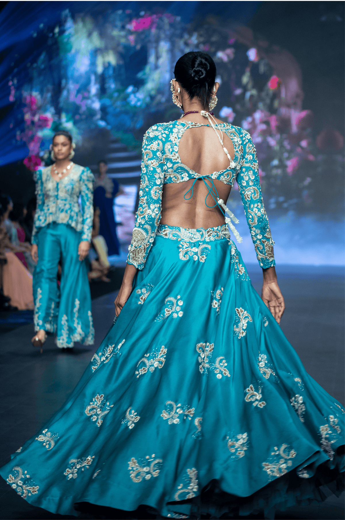 Turquoise Blue Lina Lehenga Set