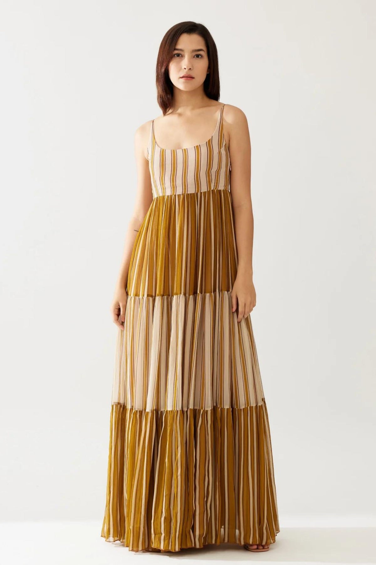 Stripe Dual Tone Dress