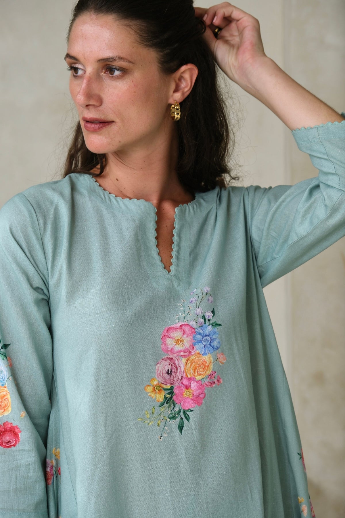 Rosita Aqua Blue Kurta Set