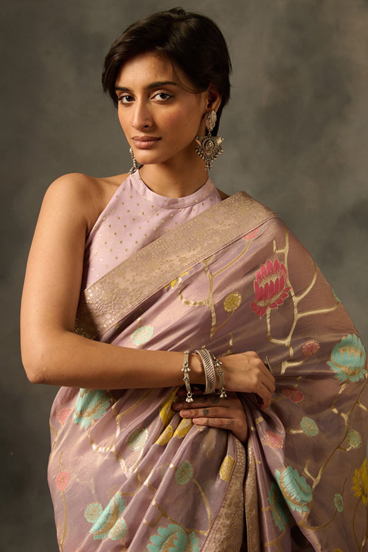 Purple Palki Saree