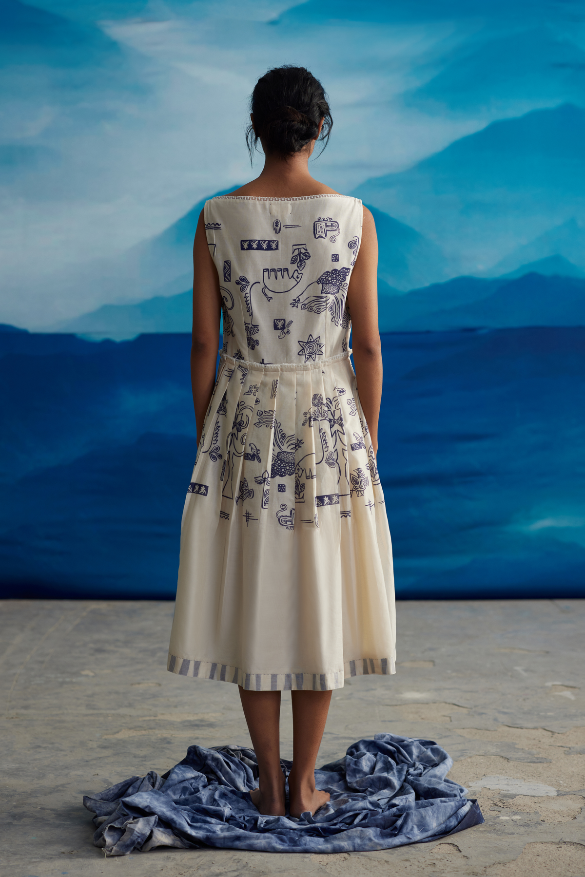 Pema Knife Pleat Dress