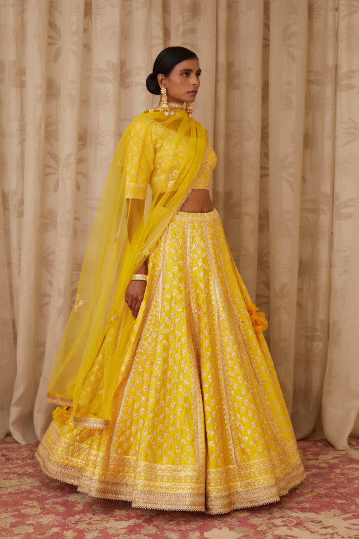 Yellow lehenga set