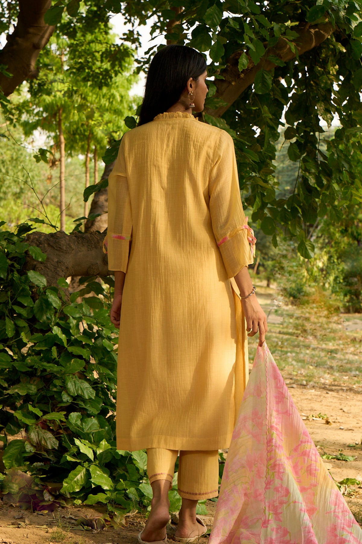 Yellow Kurta Pant Set