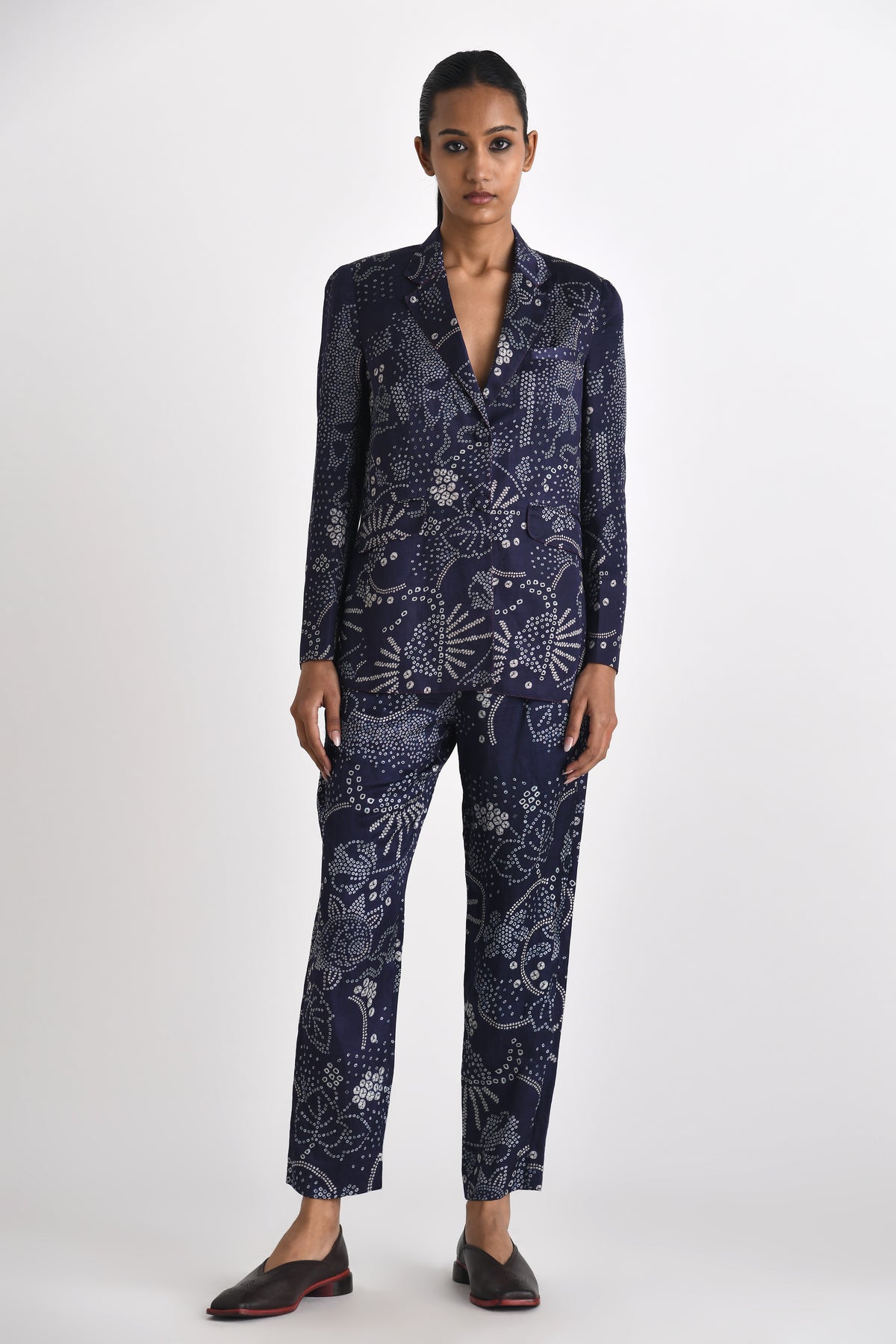 Argolis Lapel Printed Jacket