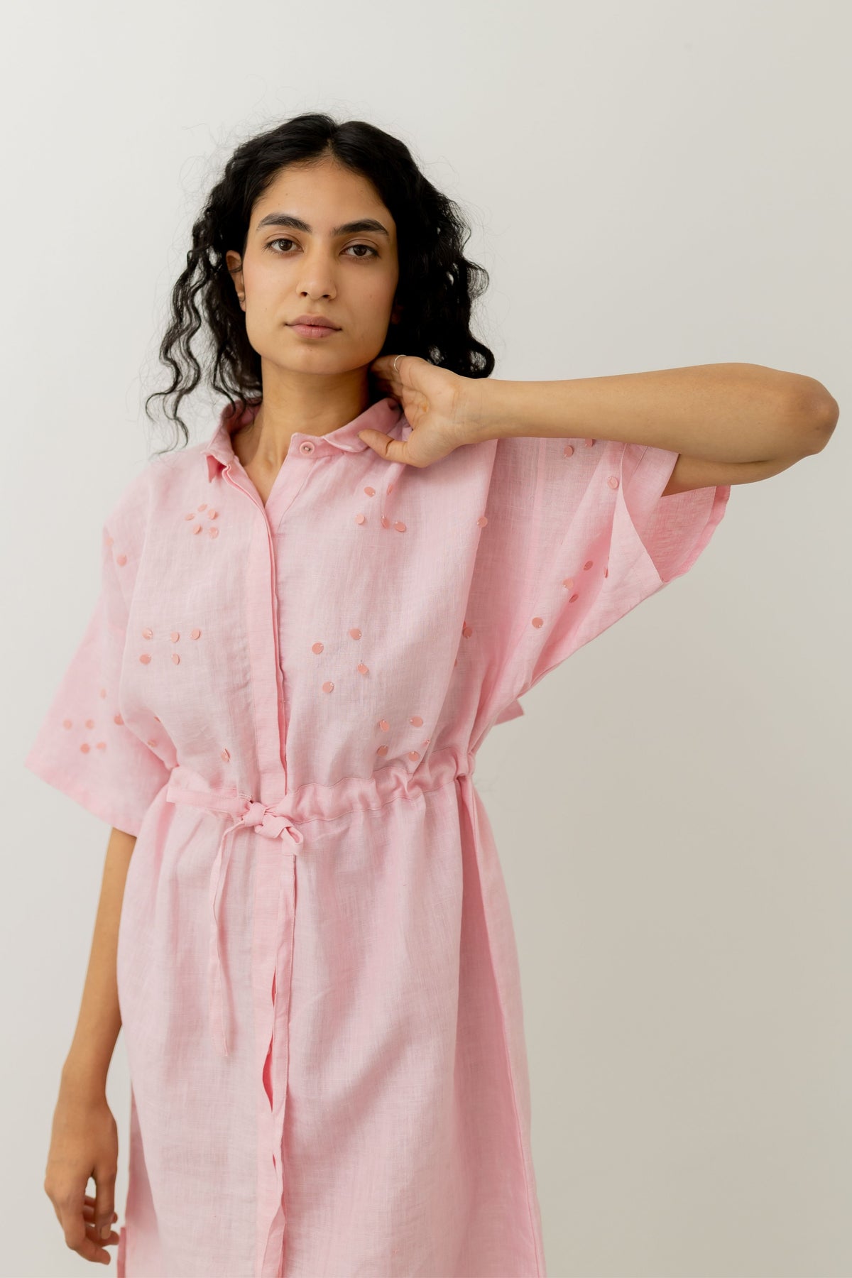 Bubblegum Pink Shirt Dress