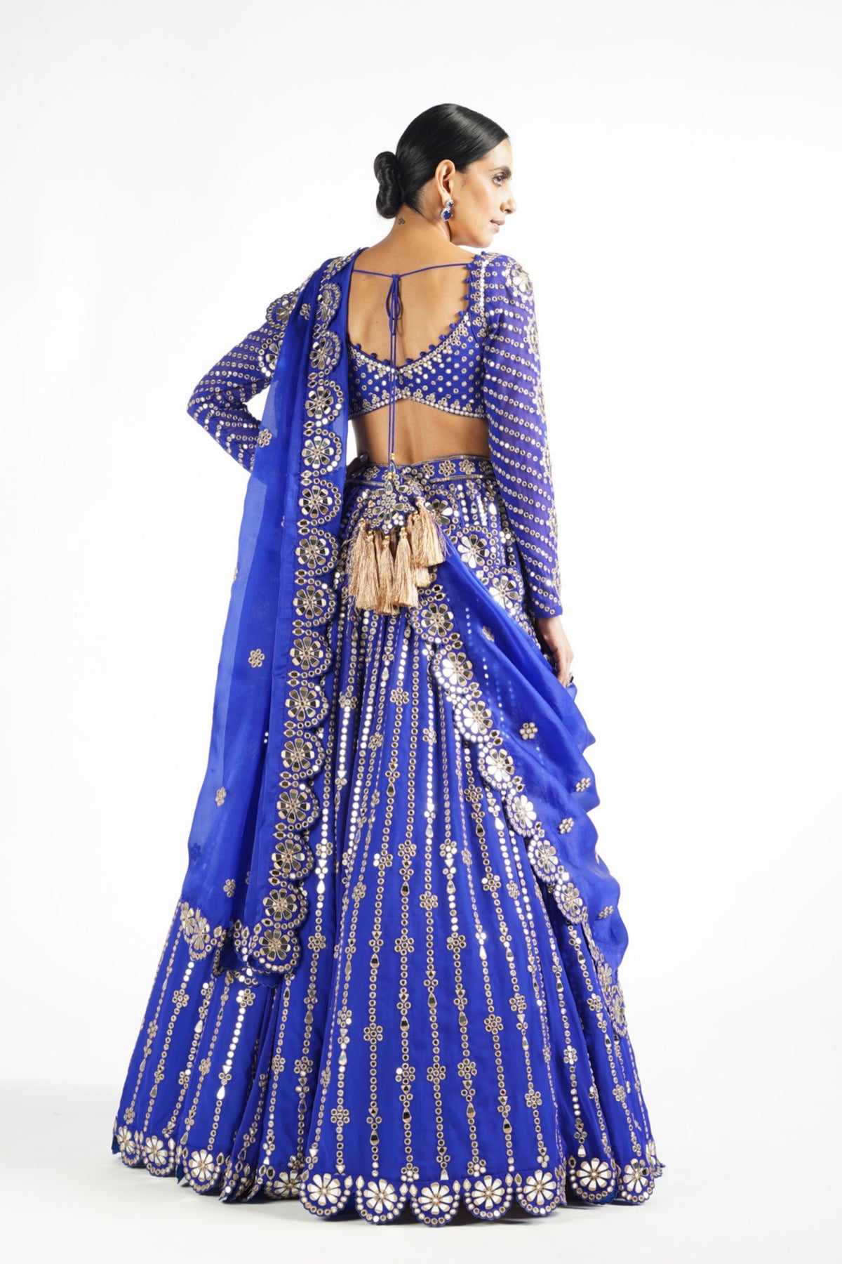 Small Flower Linear Lehenga Set