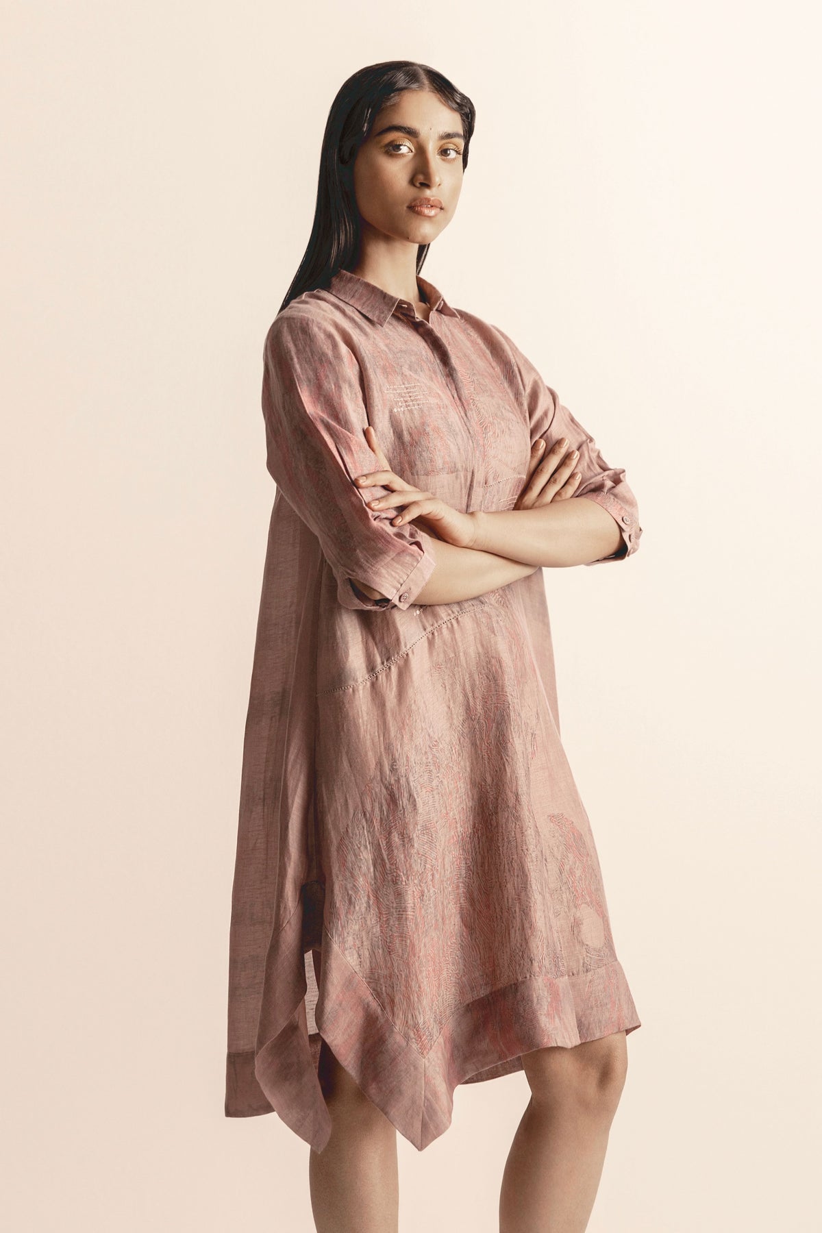 Half Moon Nadru Shirt Dress