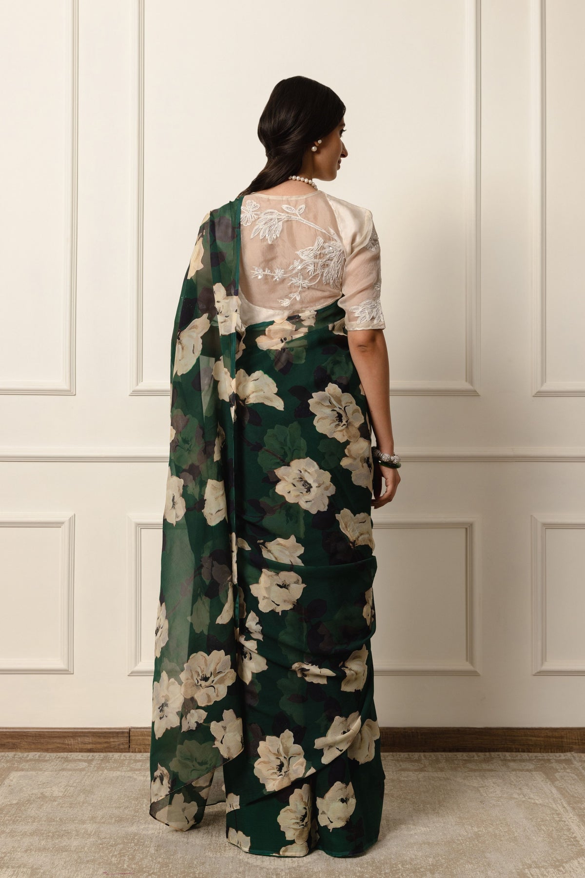 Gauravi Printed French Chiffon Saree