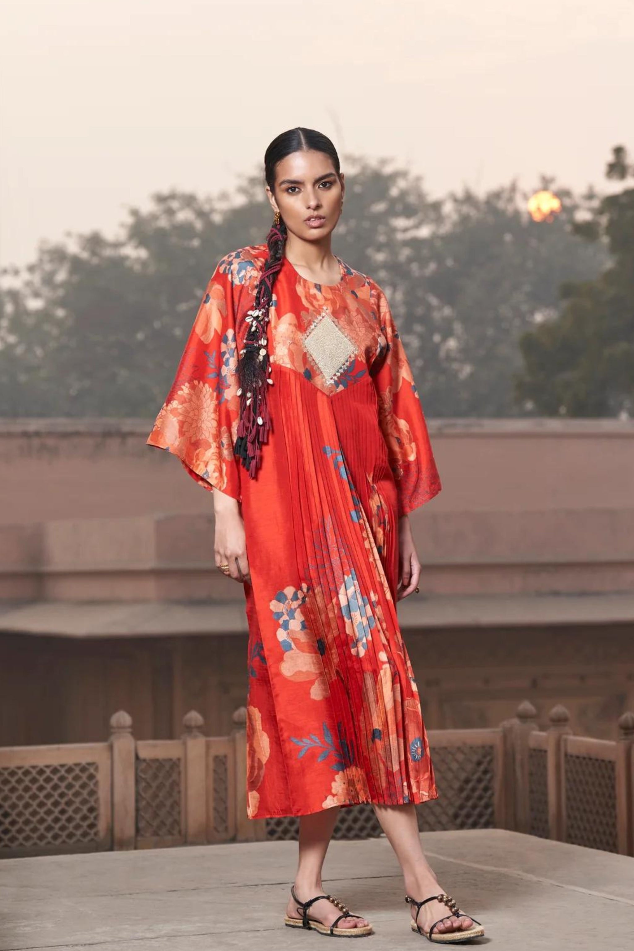 Kimono red dress hotsell