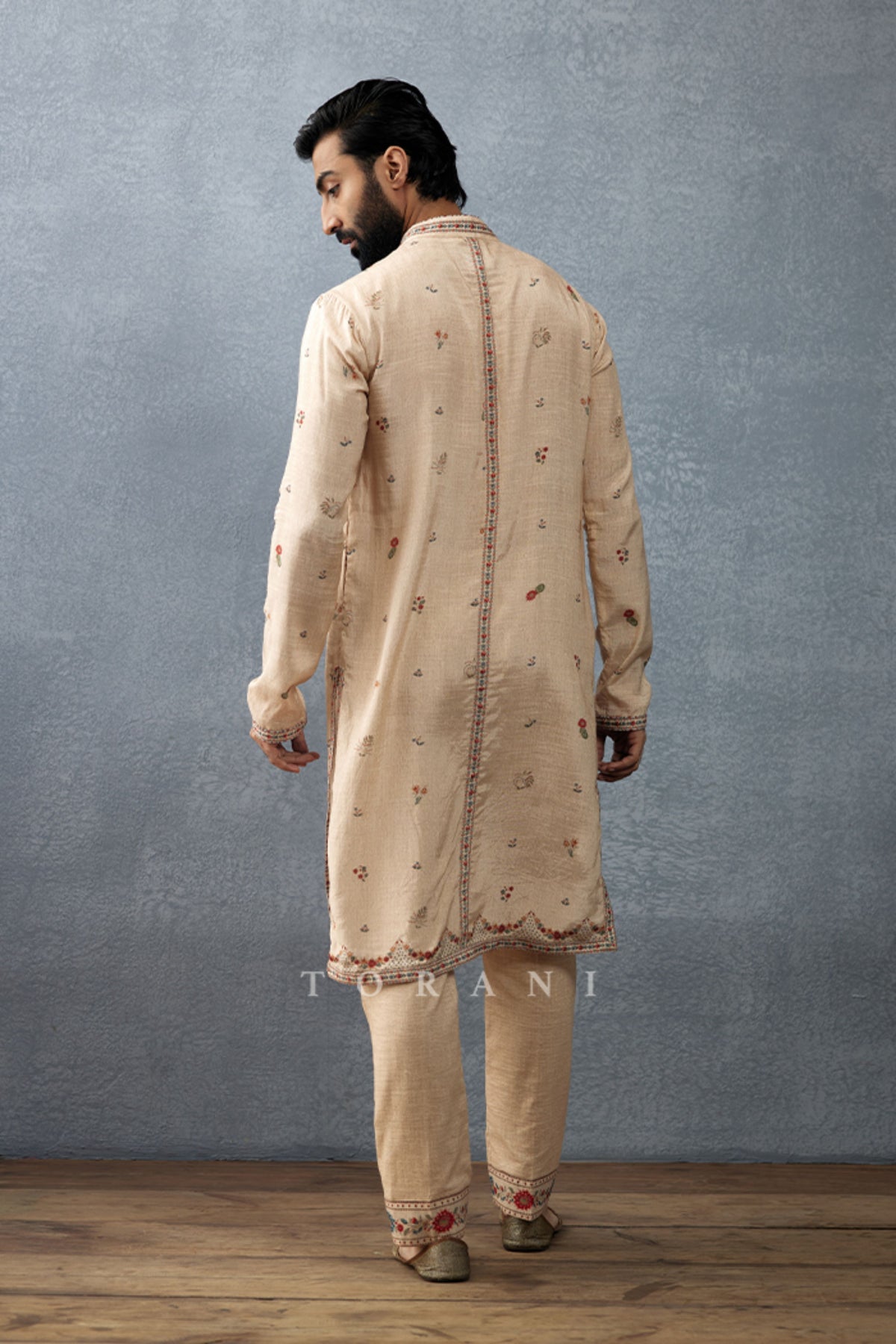 Badami Prabeer Kurta Set