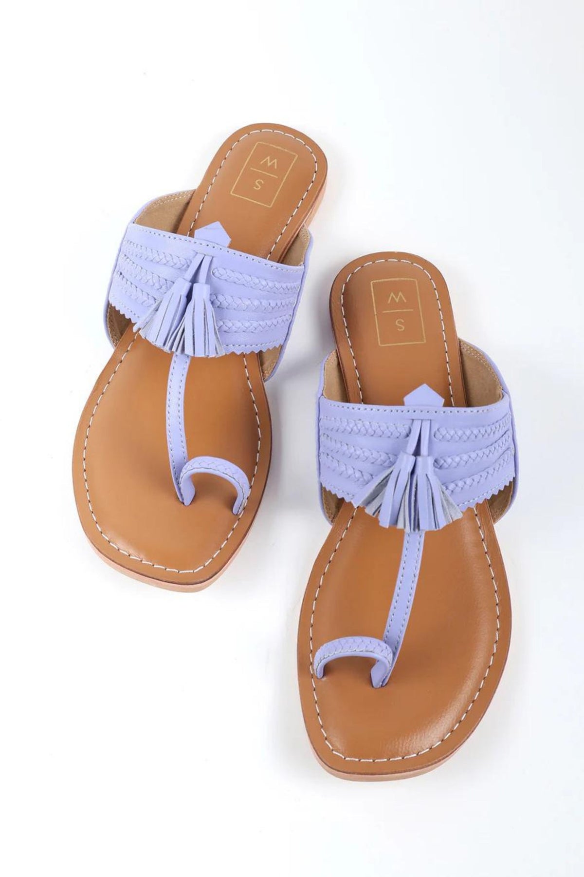 Iris Mauve Kolhapuri Sandals