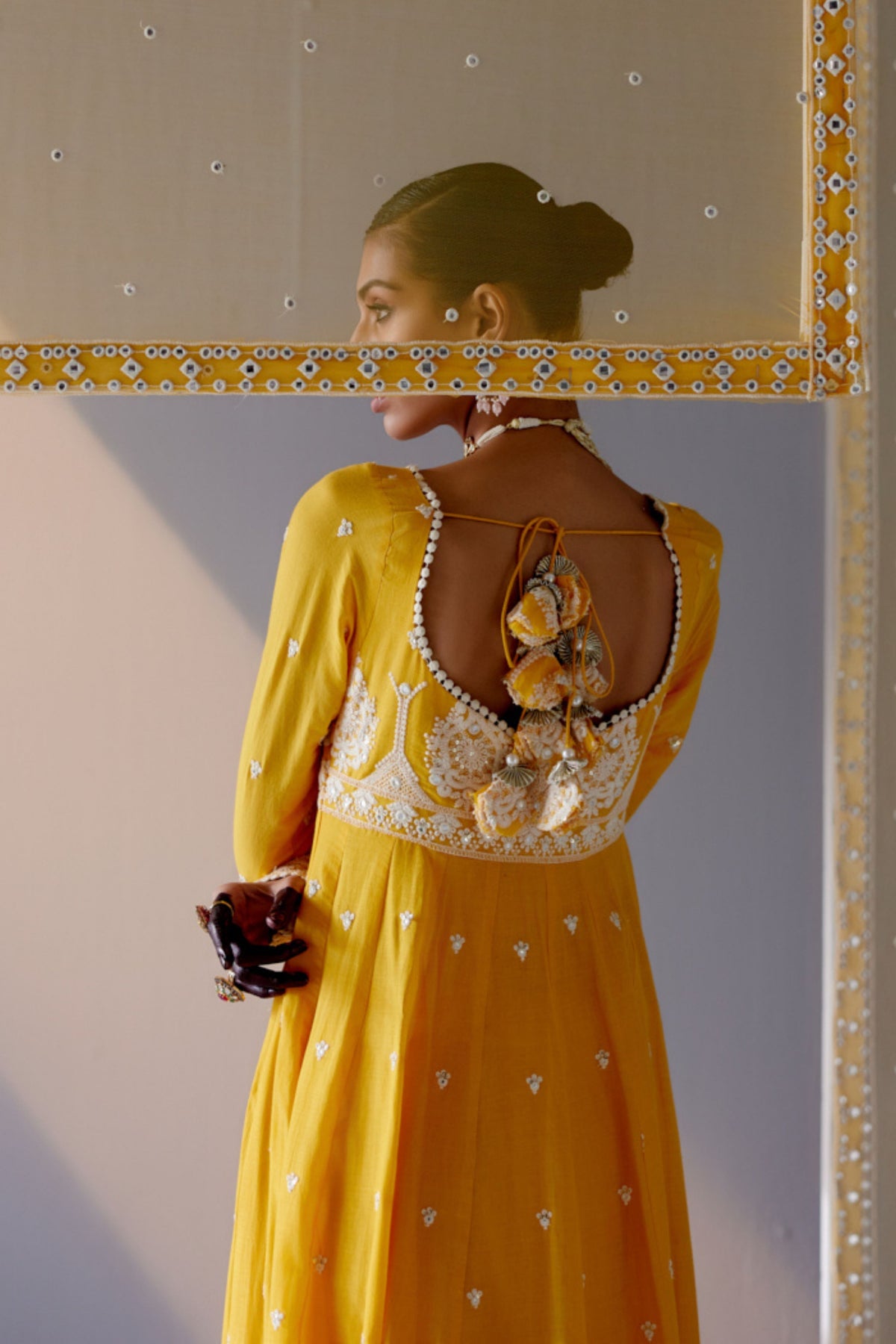 Mango Tower Anarkali Set