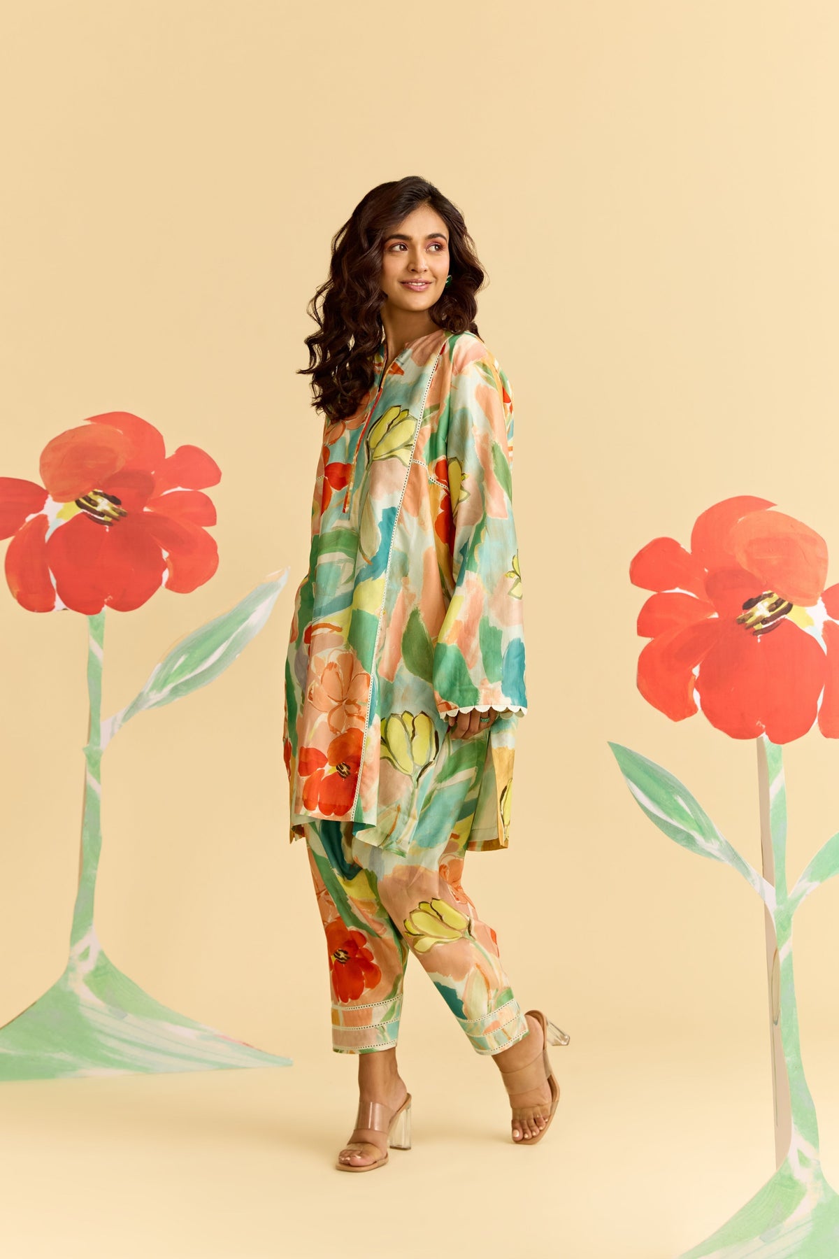 Multicolor Kurta Set