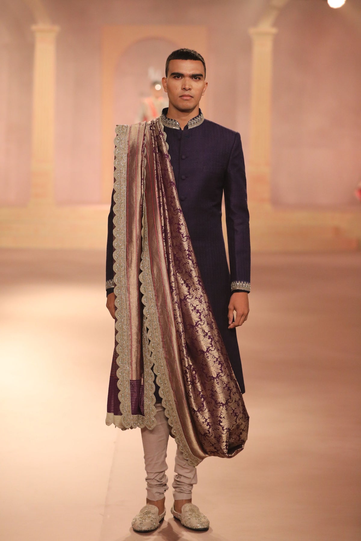 Purple Sherwani Set