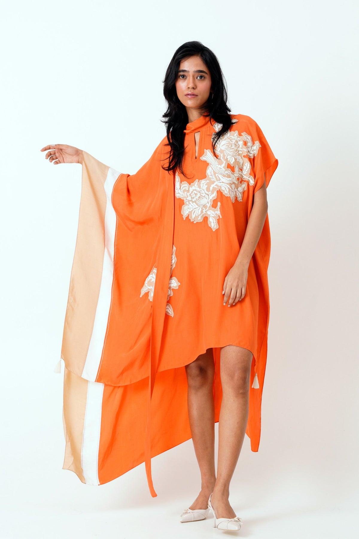 Sunset Orange Nante Kaftan