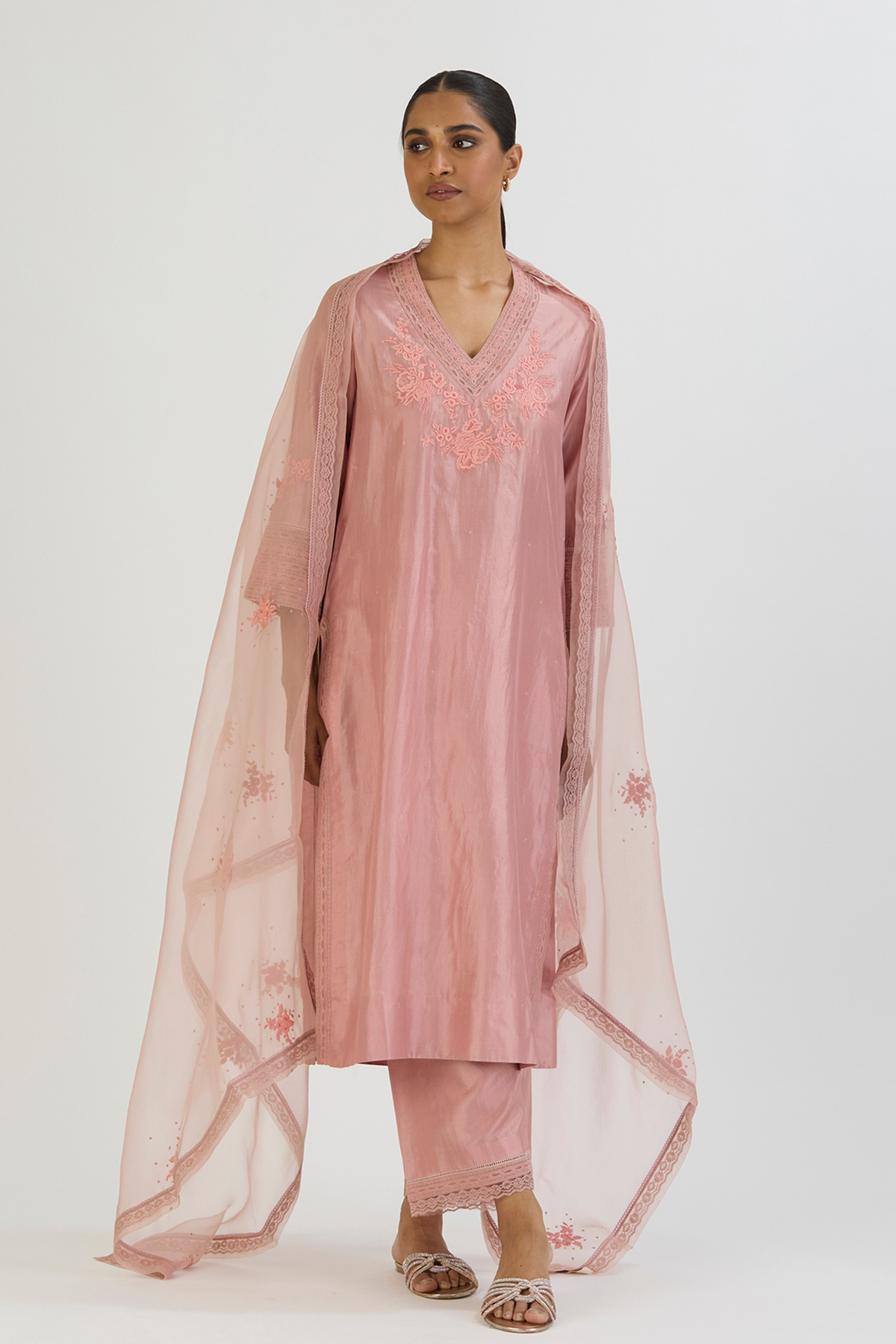 Pink Aastha Kurta and Pant