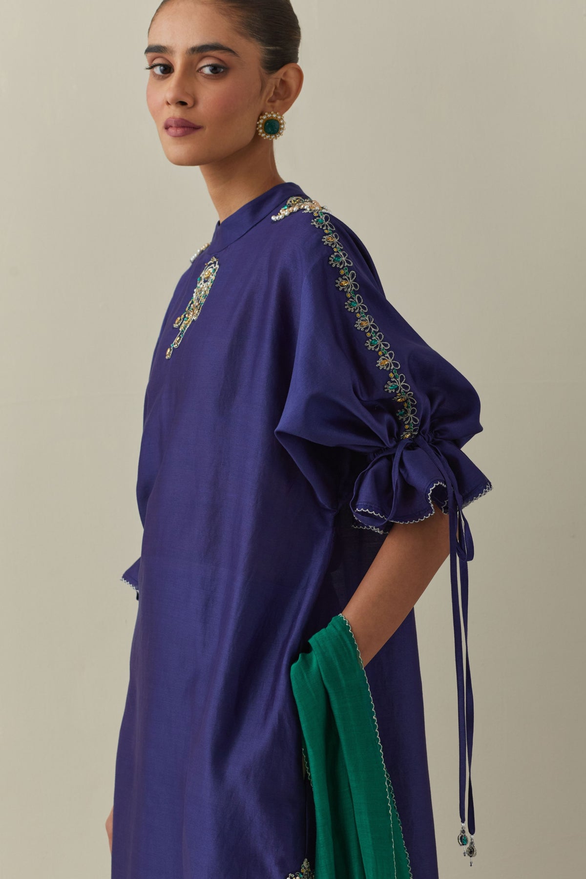 Bia Embroidery Blue Kurta Set