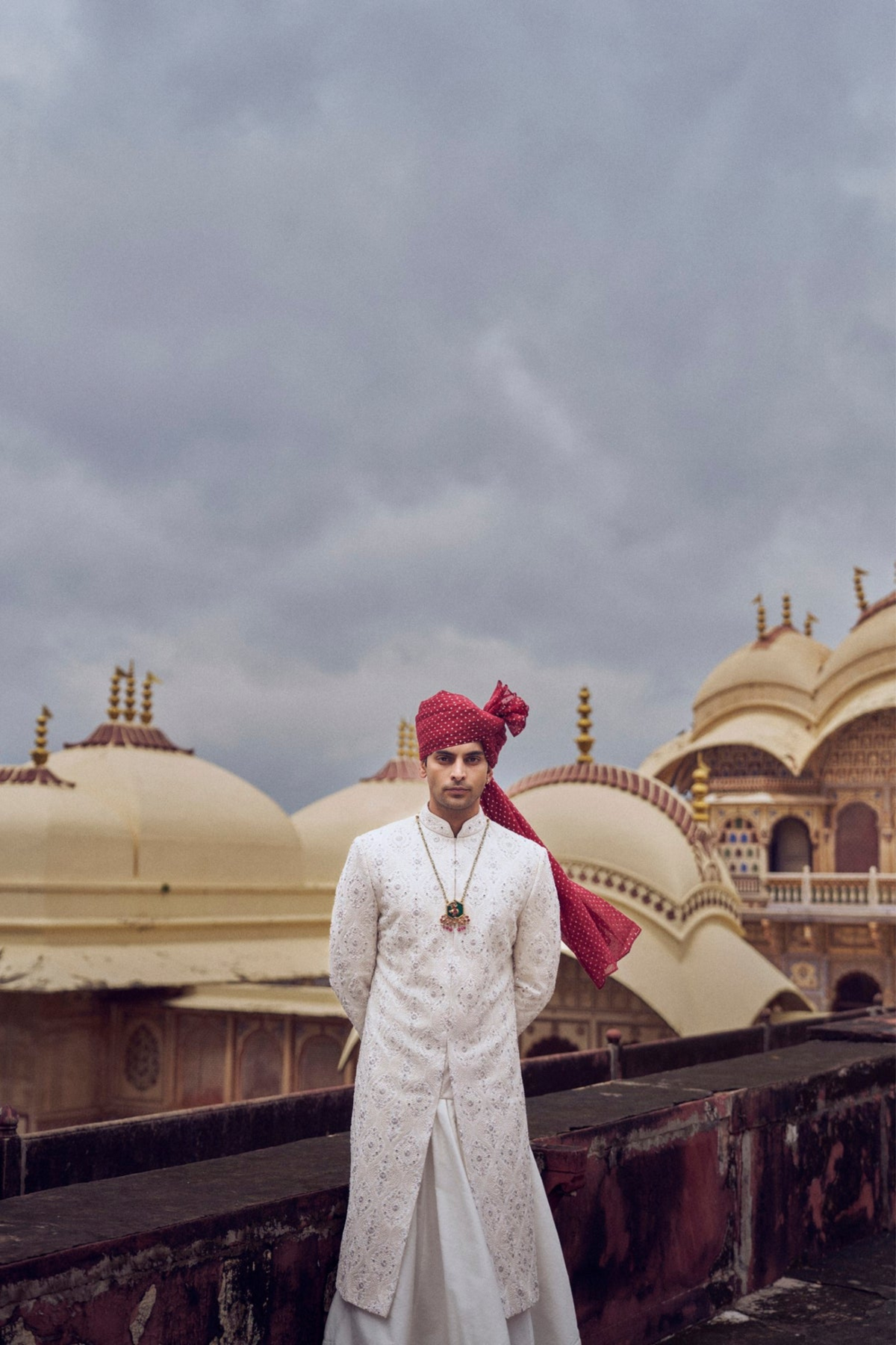 Ivory Sherwani Set