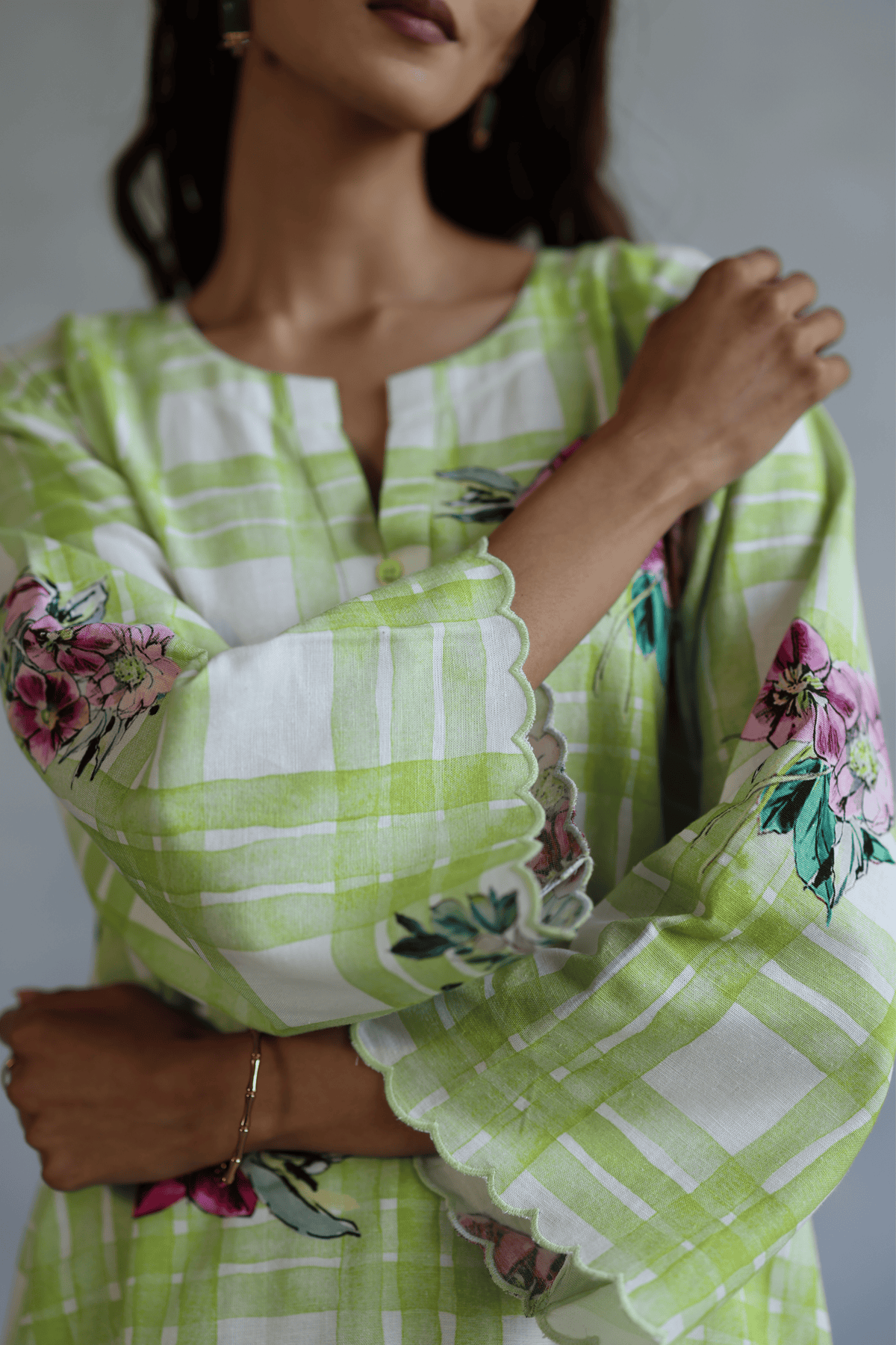 Lime Green Icecream Tunic Set