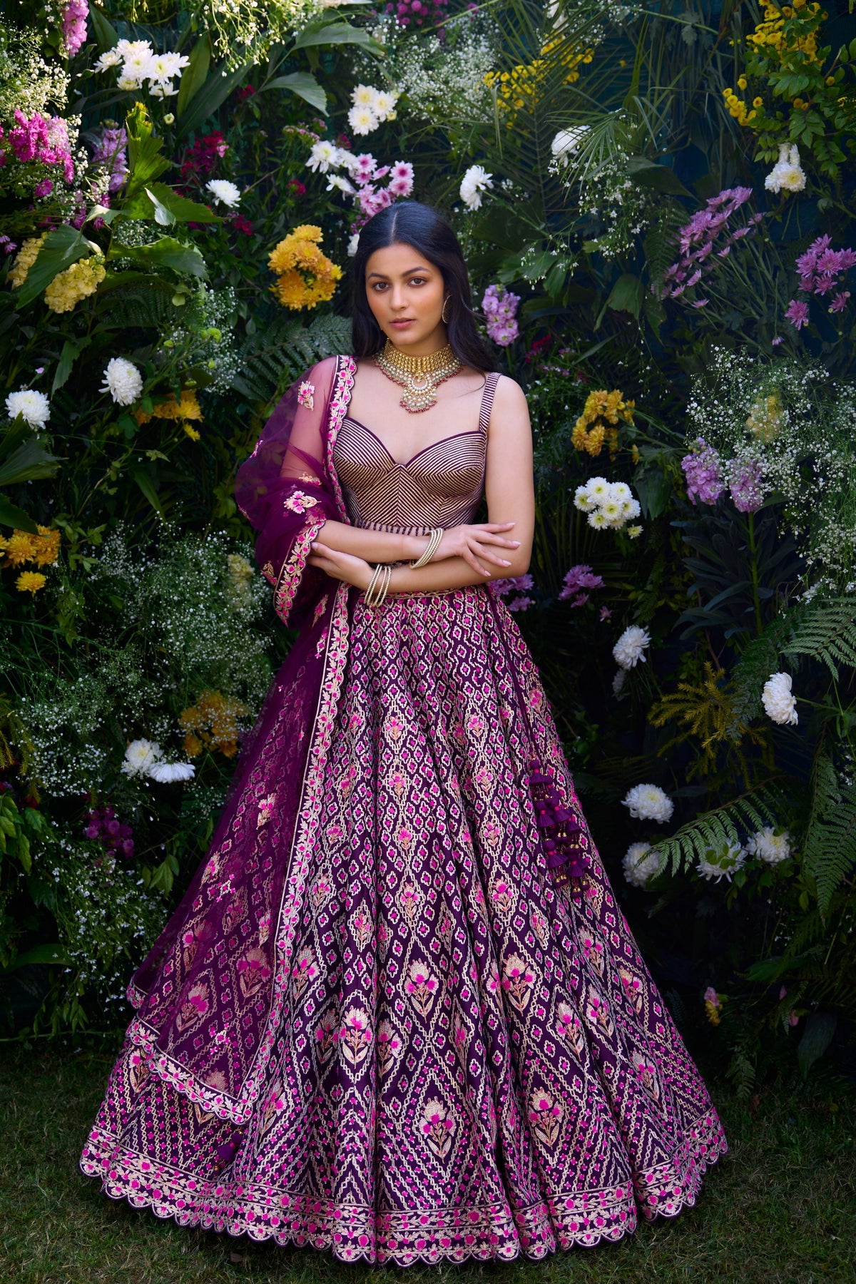 Raspberry Purple Lehenga Set