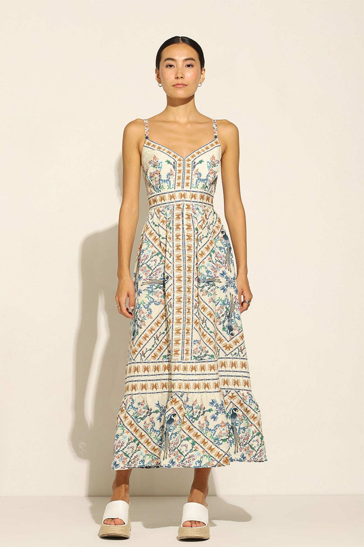 Niki Mehra Tier Midi Dress