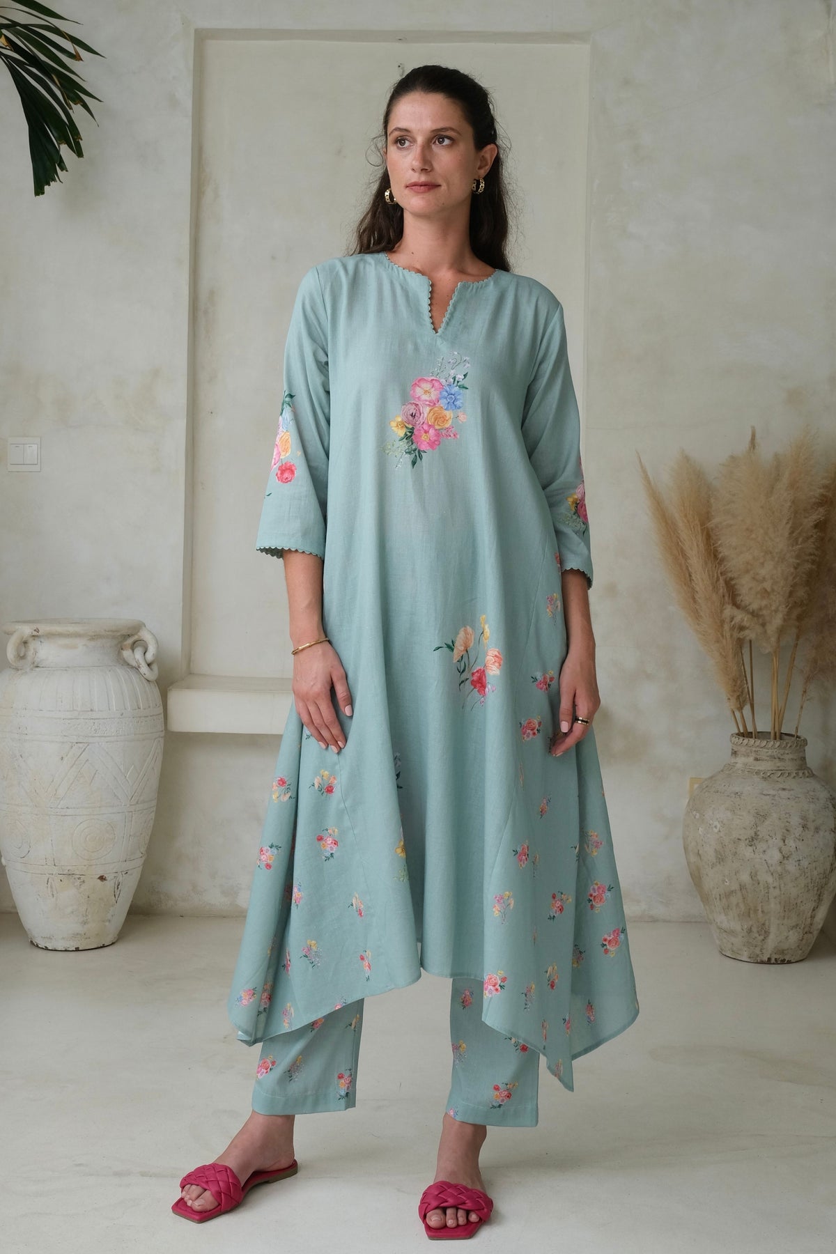 Rosita Aqua Blue Kurta Set