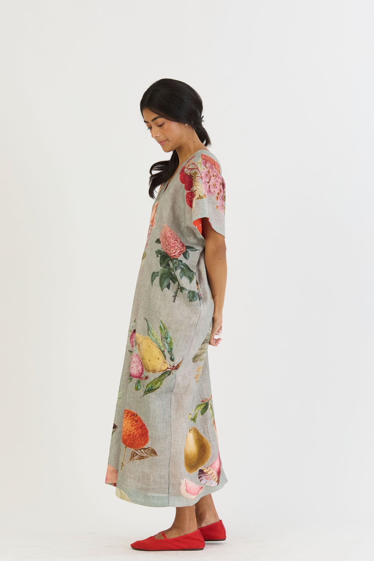 Juniper Linen Kaftan Dress