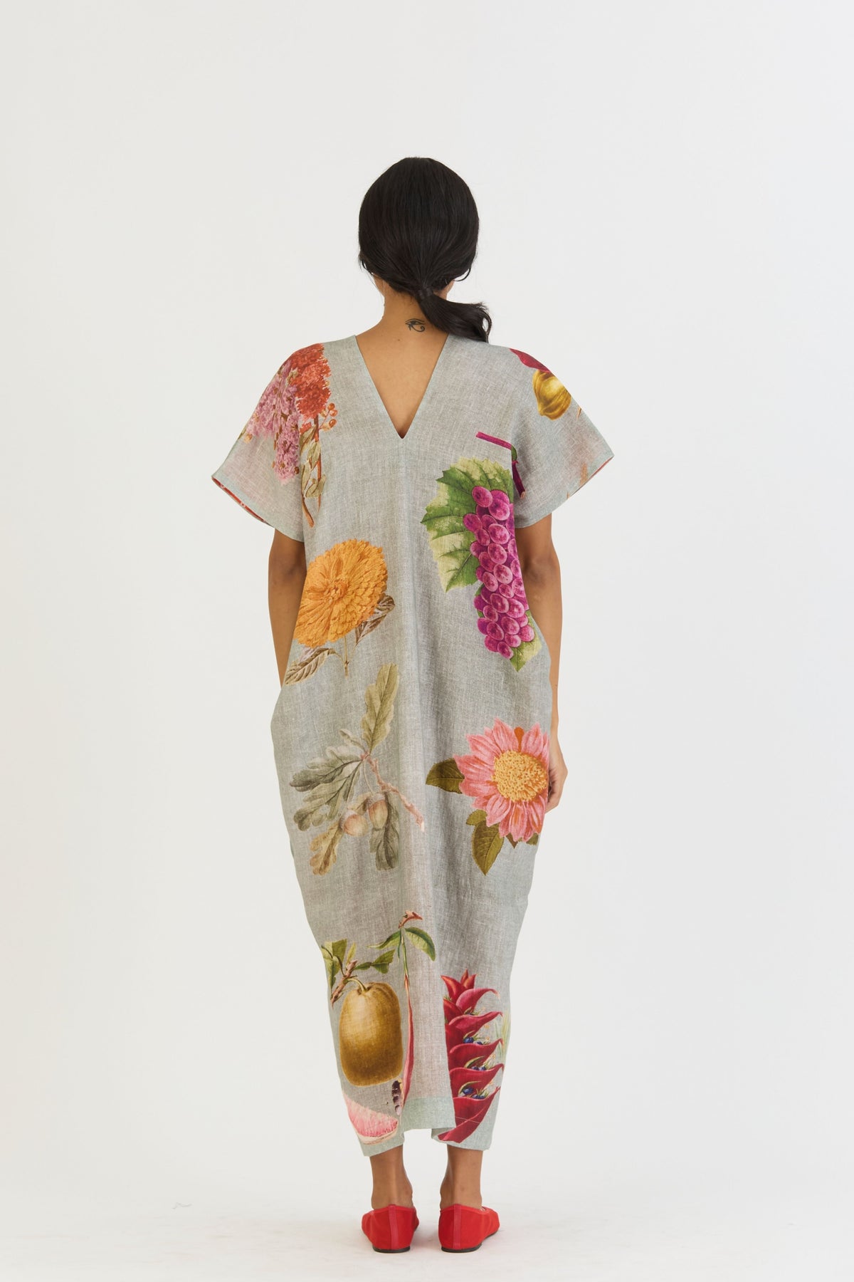 Juniper Linen Kaftan Dress