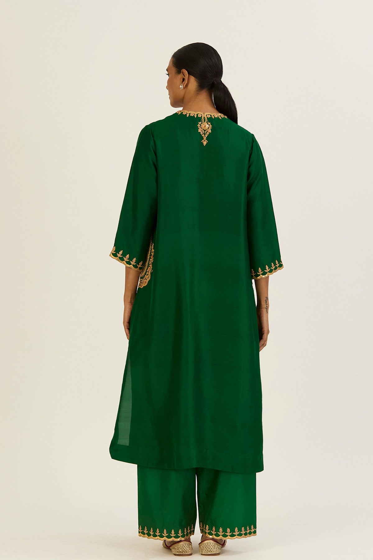 Rysa Green Kurta &amp; Pants