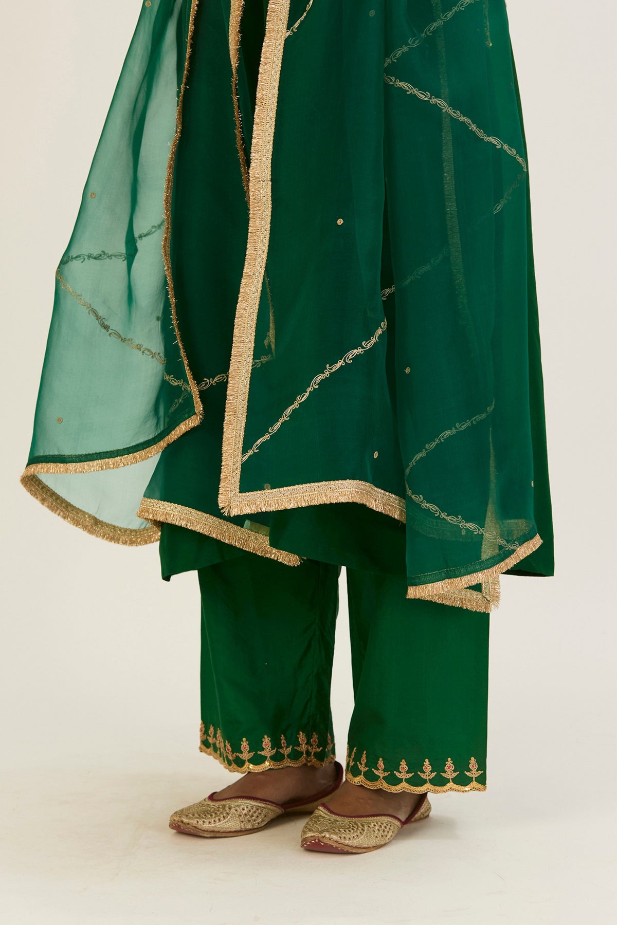 Rysa Green Kurta &amp; Pants