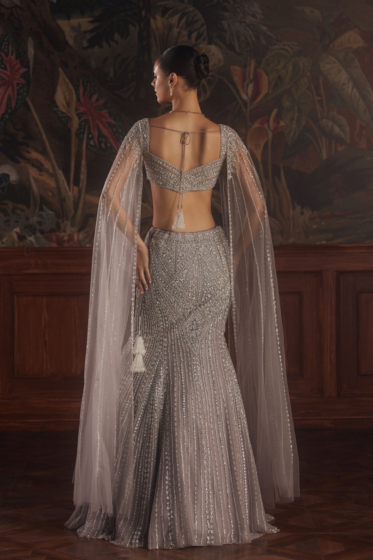 Altair Grey Lehenga Set