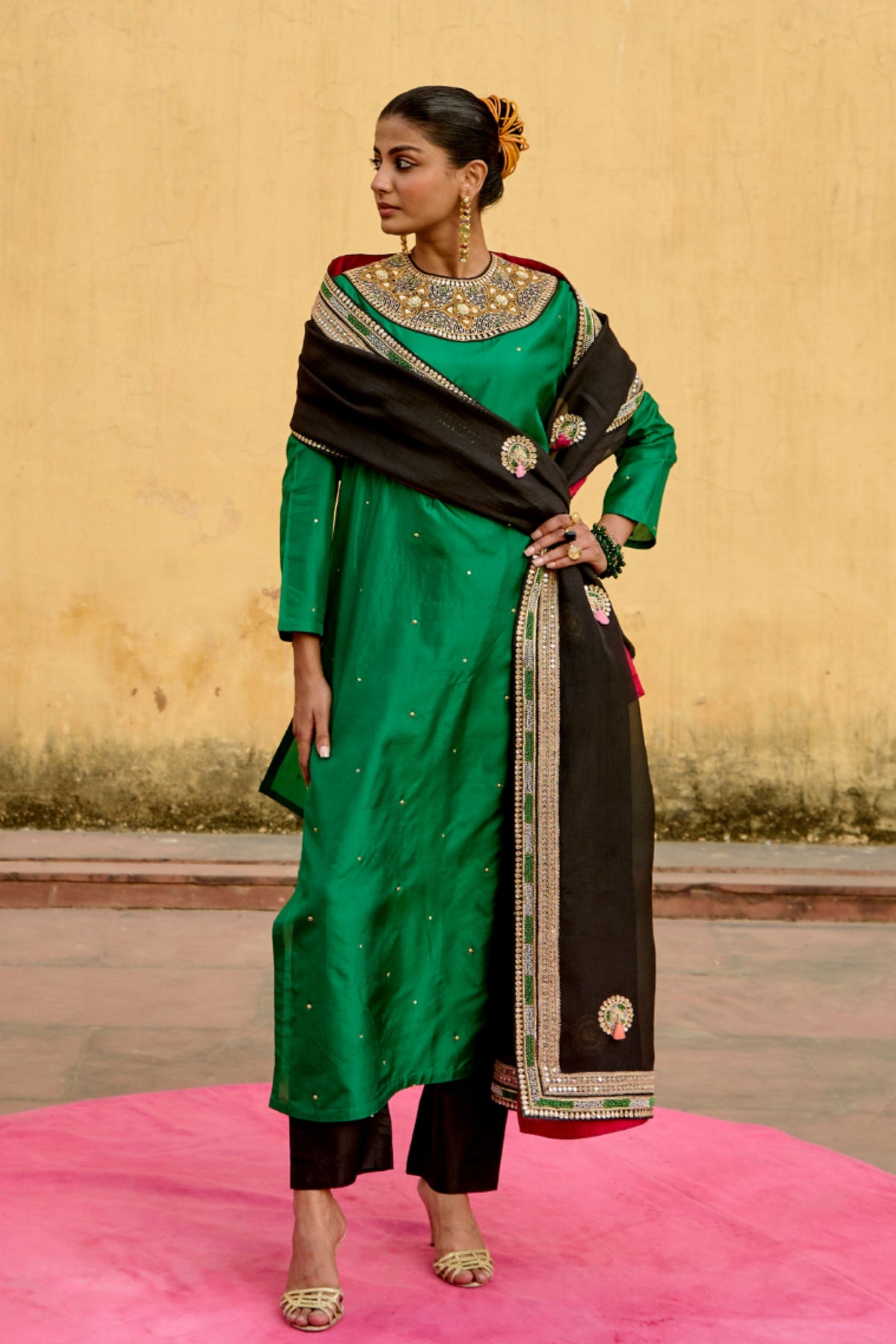 Emerald Chintz Kurta Set