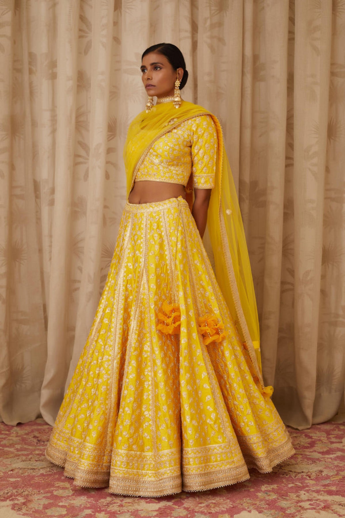 Yellow lehenga set